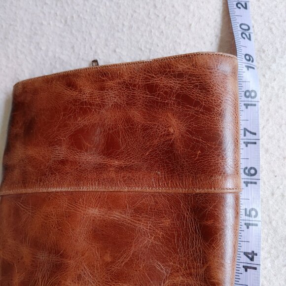 💯% real leather Knee High heeled brown Boots - Picture 8 of 16